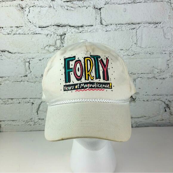 Vintage Fourty Years Of Magnificence SnapBack Hat - Picture 1 of 6